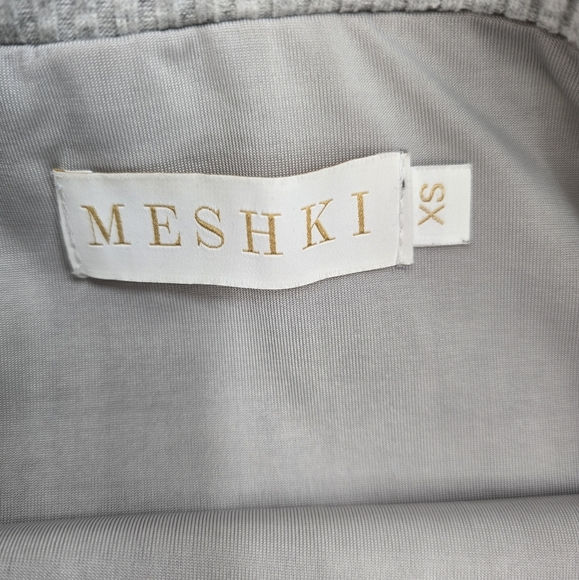 Meshki long grey knit ribbed pencil skirt xsmall - Picture 4 of 6